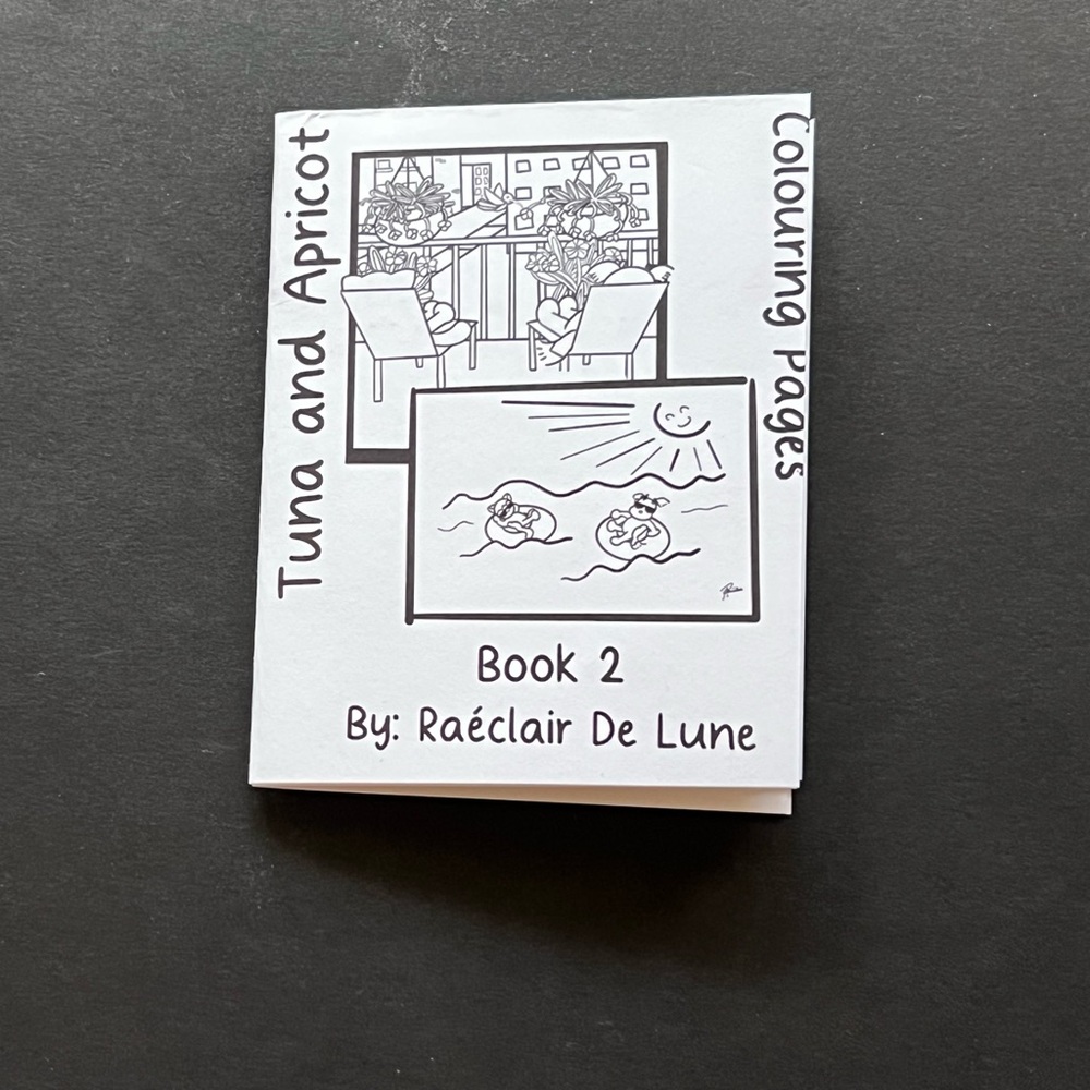 Tuna and Apricot Colouring Book 2 (Small Zine)